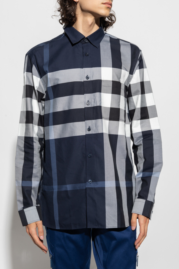 Navy blue Checked shirt Burberry - Burberry Unisex Check